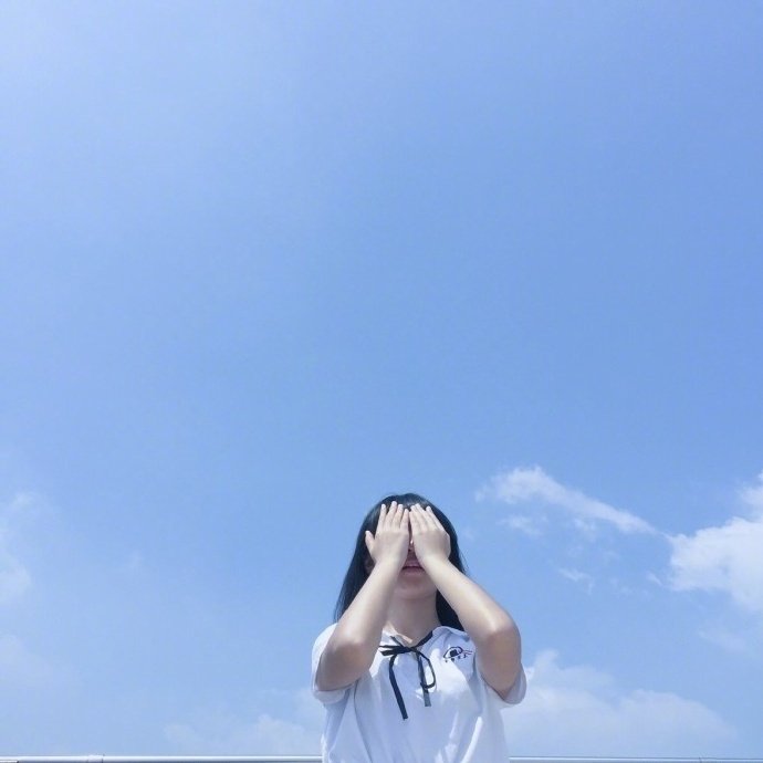 小清新头像女生图片 女生背影头像图片 8