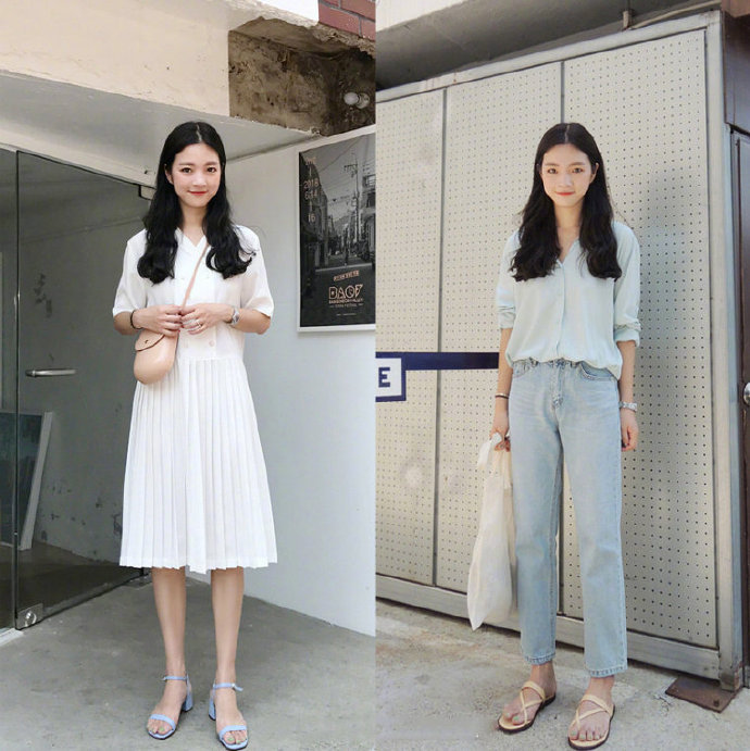 少女感中带点女人味的日常穿搭参考