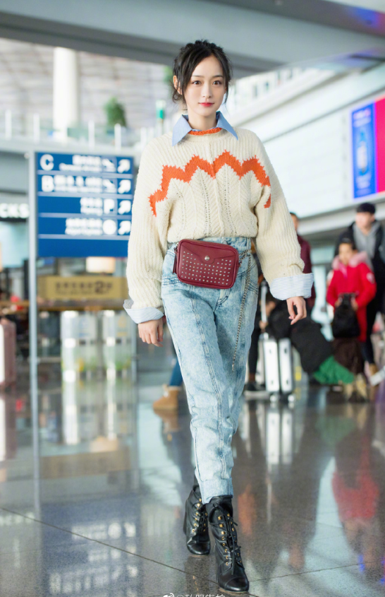 重庆美女图片 内地女明星何泓姗VivaHo私服穿搭图 2