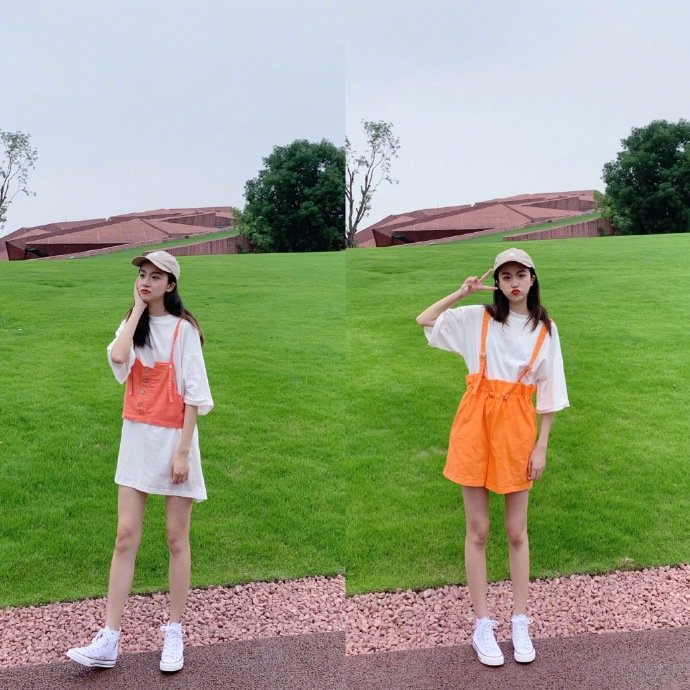 小清新美女图片 18盐甜少女夏日穿搭参考 2