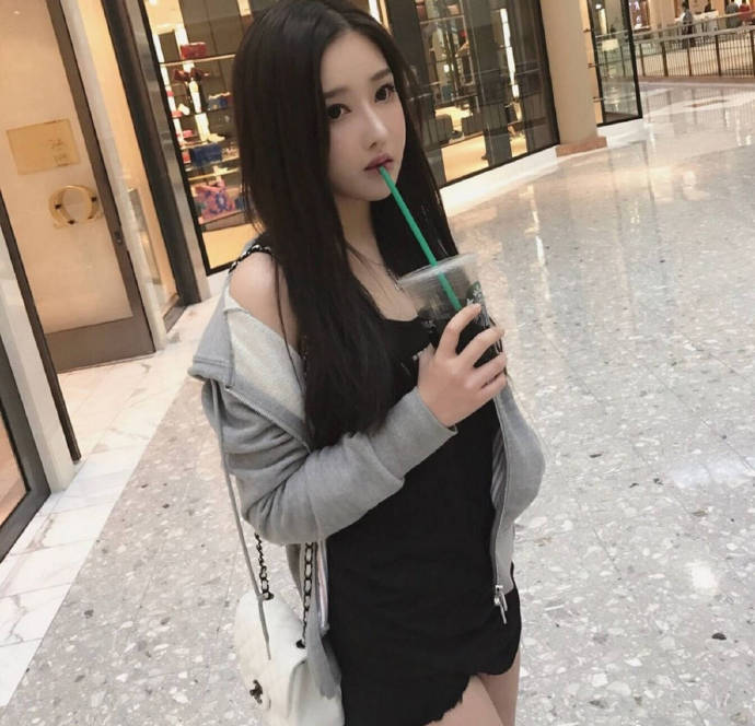 长发美女图片 清纯校花美女图片 6