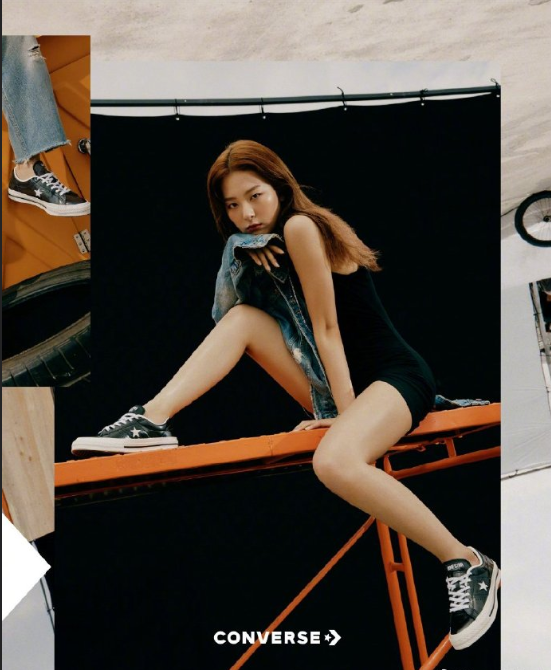 韩国美女图片 韩国女歌手姜涩琪Converse广告图片 5