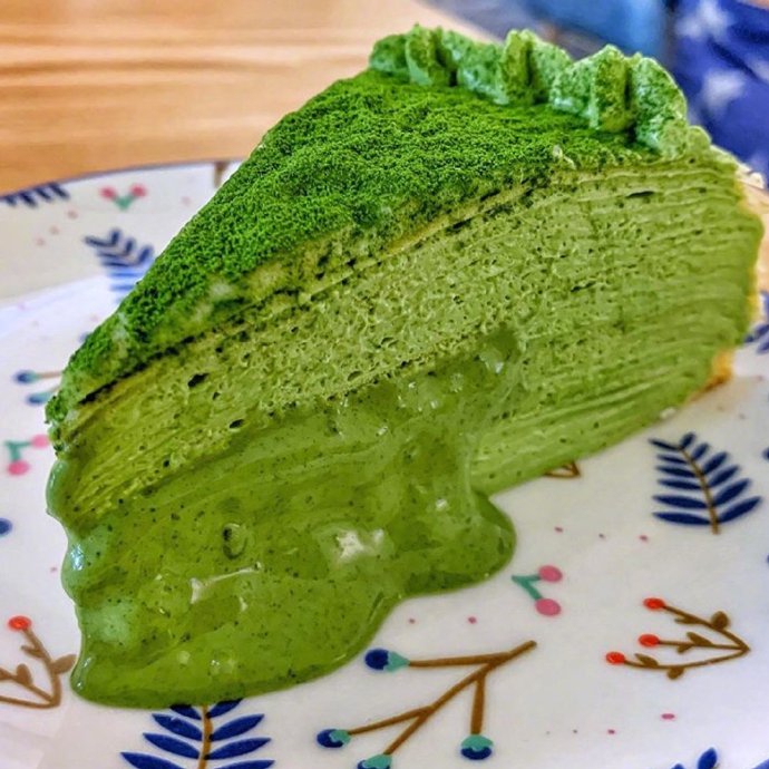 治愈时间美食诱惑抹茶甜品图片