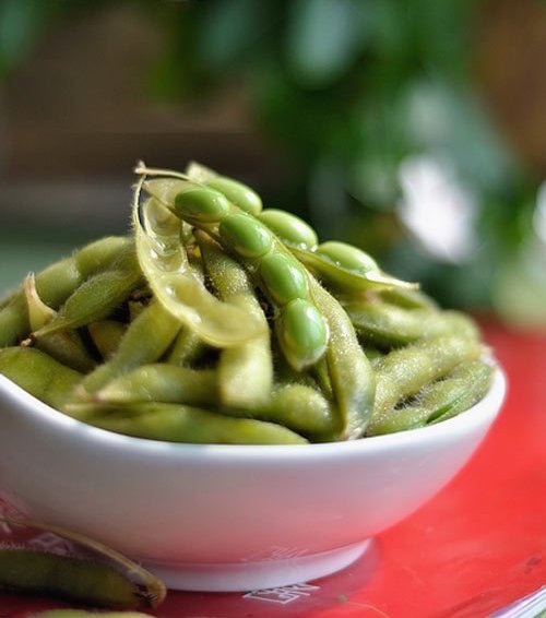 下酒菜盐水毛豆图片