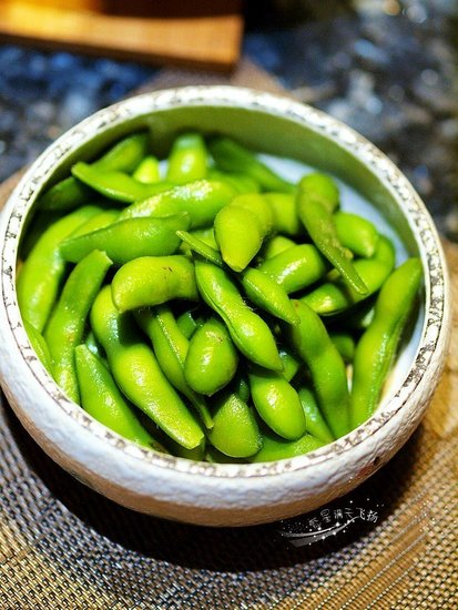 下酒菜盐水毛豆图片