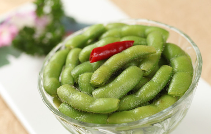 下酒菜盐水毛豆图片 8