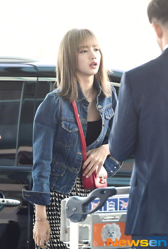 泰国美女图片 女明星lisa机场街拍图片 9