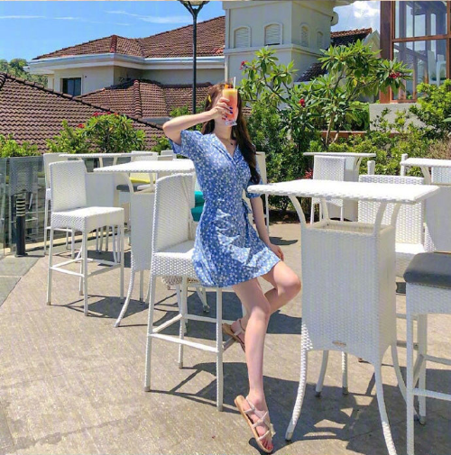 夏季海边美女图片 旅行穿搭Look 12