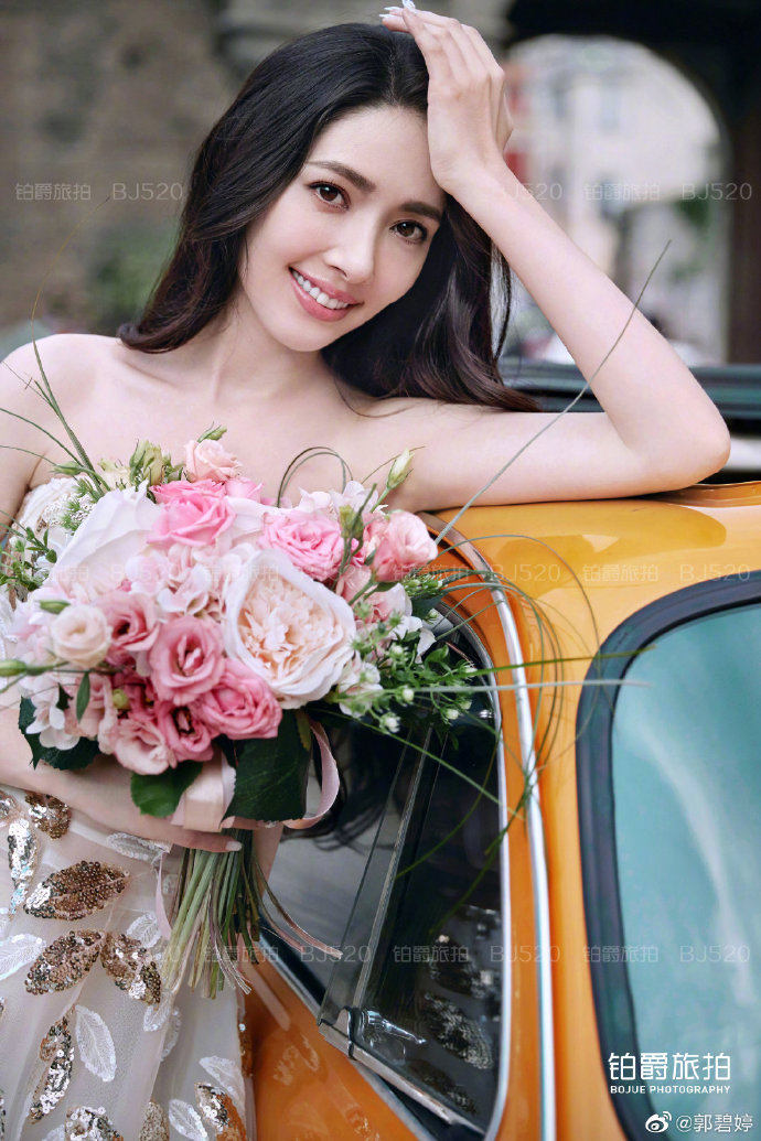 港台明星向佐郭碧婷婚纱照图片 2