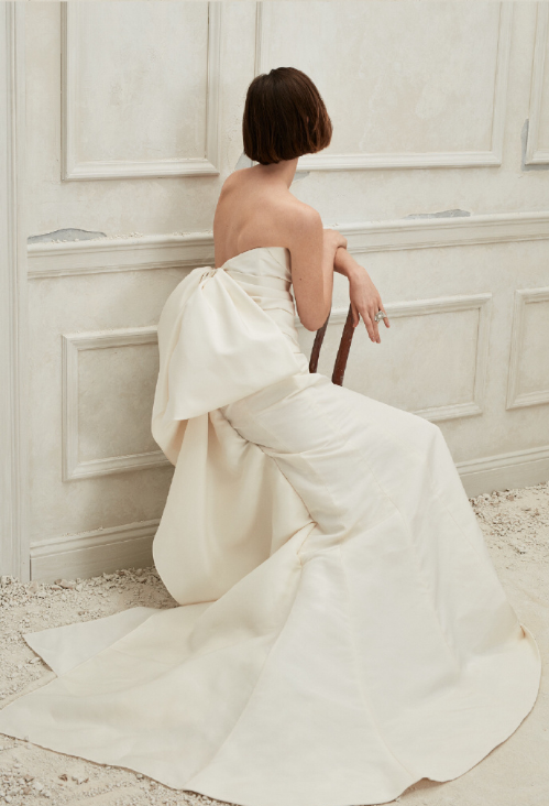 美国婚纱品牌Oscar de la Renta2019白色婚纱图片