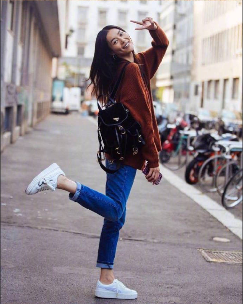 湖南美女图片 中国超模大表姐刘雯旅行照拍照 9