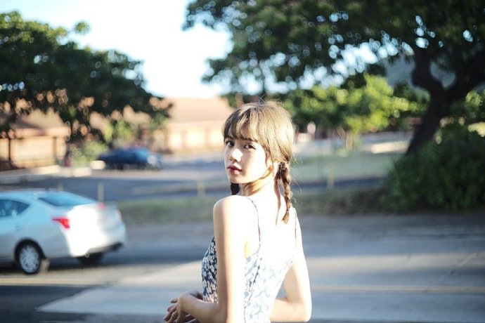 泰国美女lisa小碎花度假图片 3