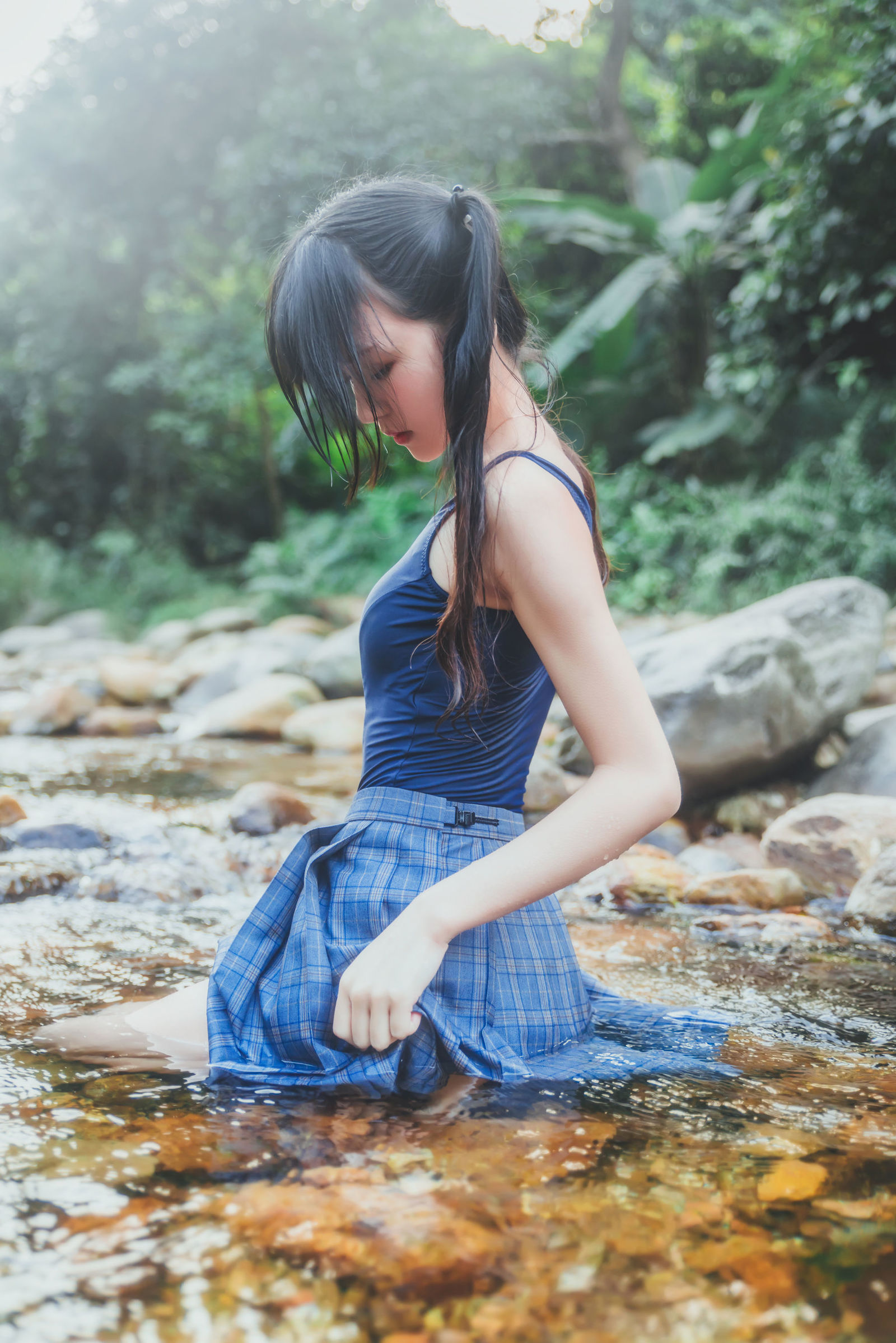 清纯美少女桜桃喵戏水图片 6