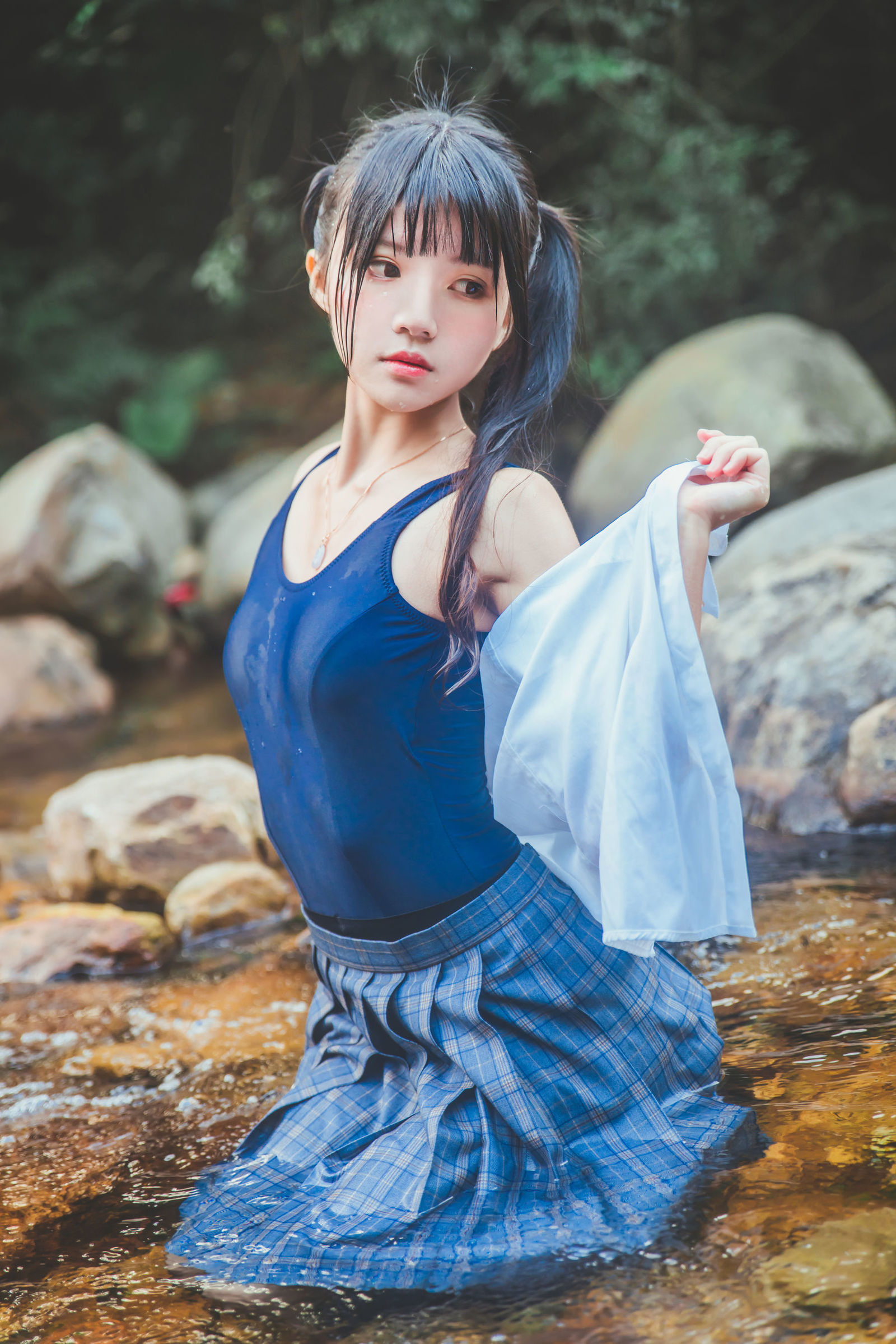 清纯美少女桜桃喵戏水图片 10