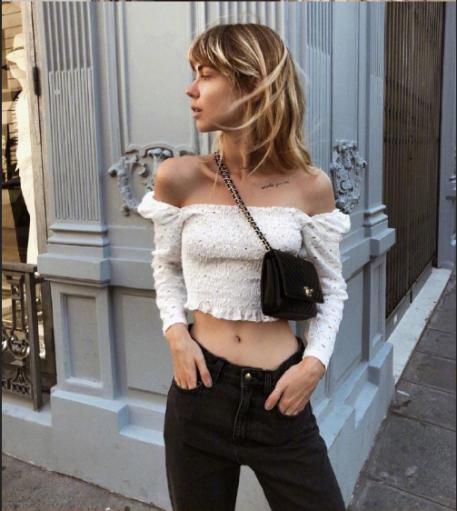 俄罗斯美女时尚博主Anastasia Rystova法式chic穿搭图