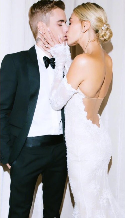 欧美明星夫妻贾斯汀比伯海莉婚纱照图片 5