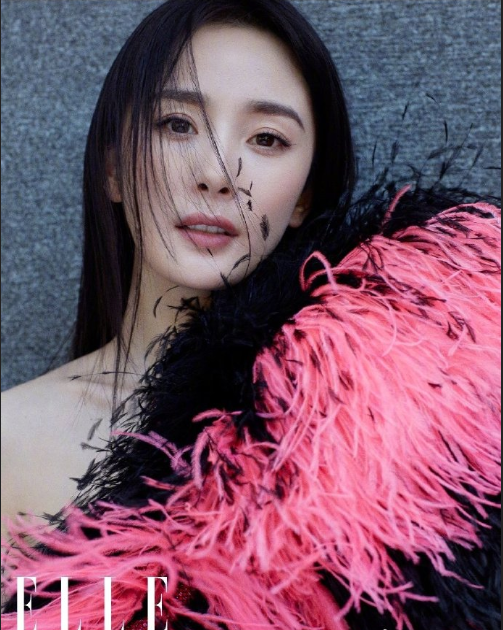 中国美女图片 明星少女妈杨幂《ELLE》俏皮长裙与 12