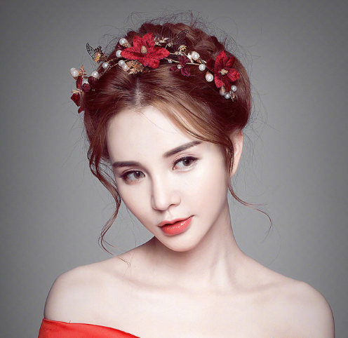 美美的新娘发型图片