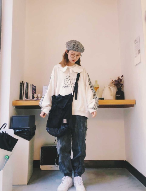 清纯校花嘻哈少女图片 5