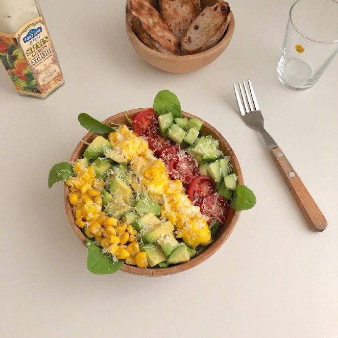色彩饮食减脂餐轻食吃草美食图片 2