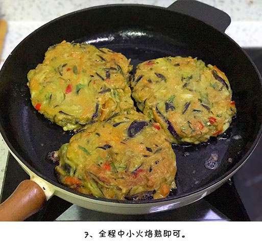 北方美食茄子玉米面饼的做法 7