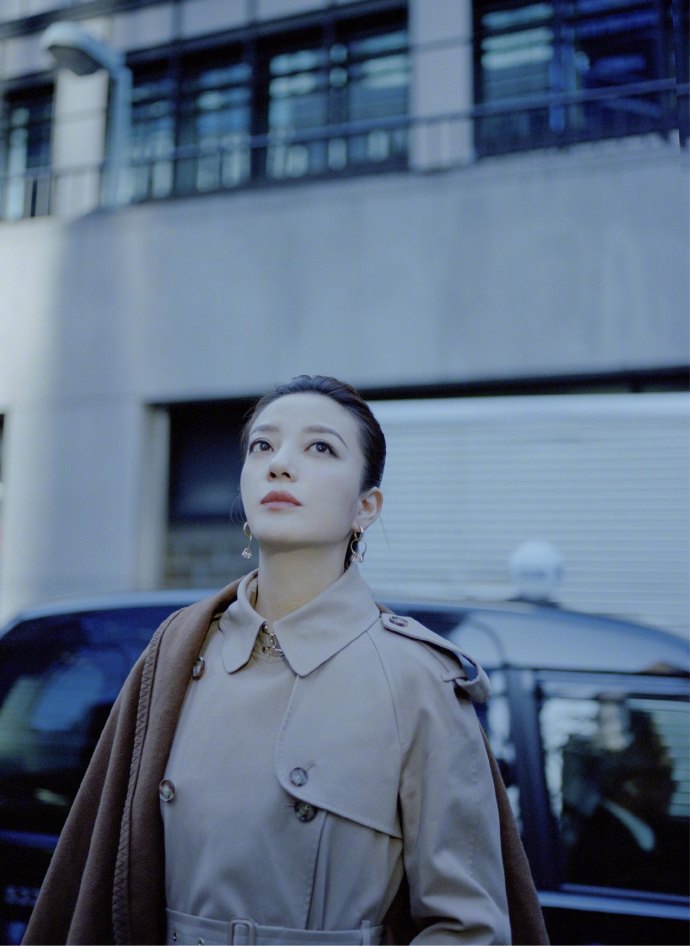 中国明星美女赵薇英伦风街拍图片 8