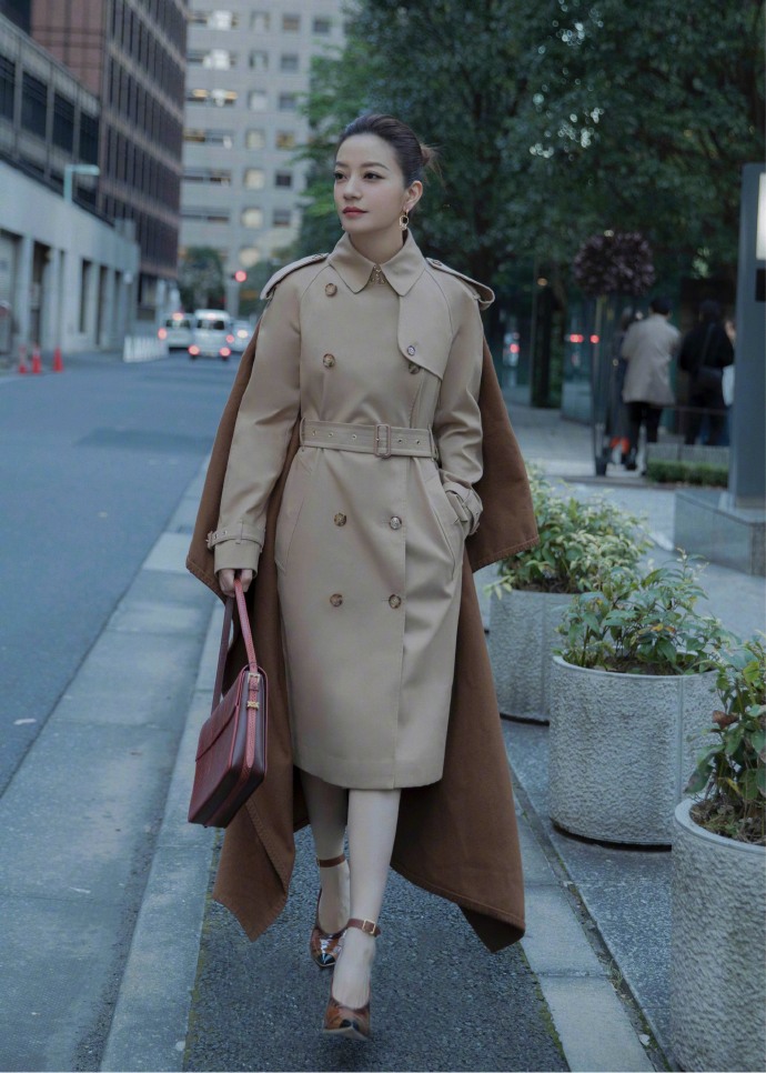 中国明星美女赵薇英伦风街拍图片 10