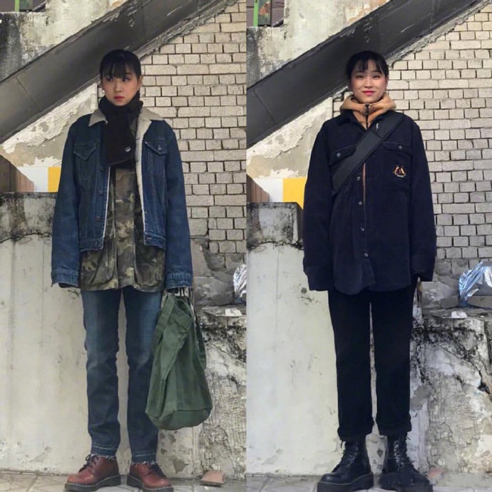 暗色调显瘦秋冬穿搭参考 7