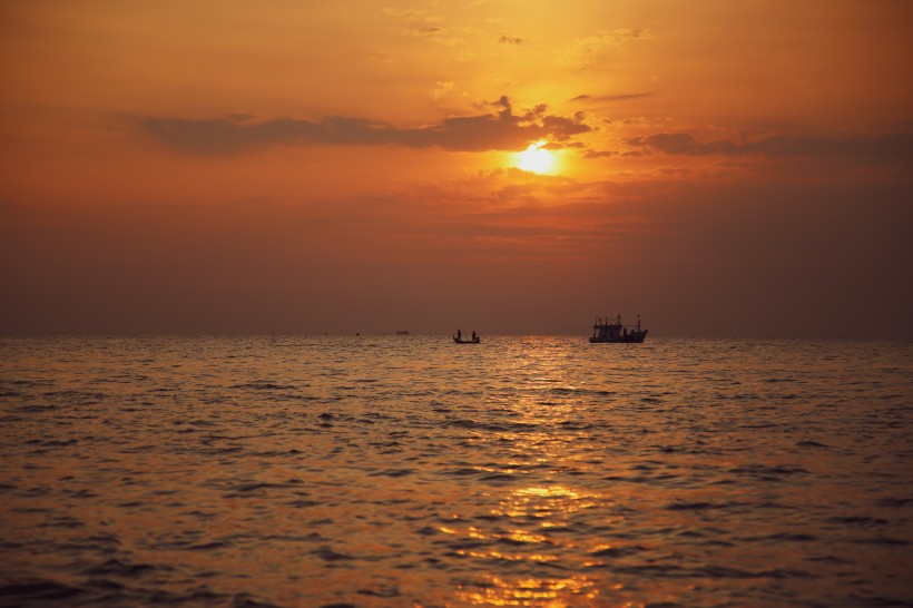 大自然风景唯美的夕阳晚霞图片 11