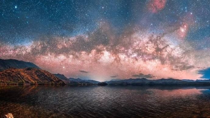 中国夜景泸沽湖的星空​图片 4