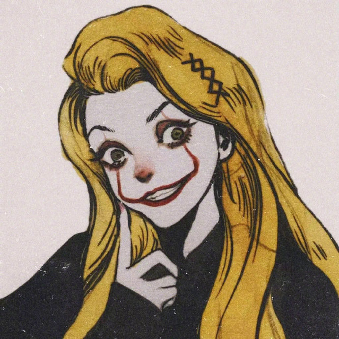 暗黑系迪士尼公主头像图片 漫画女生头像图片 9