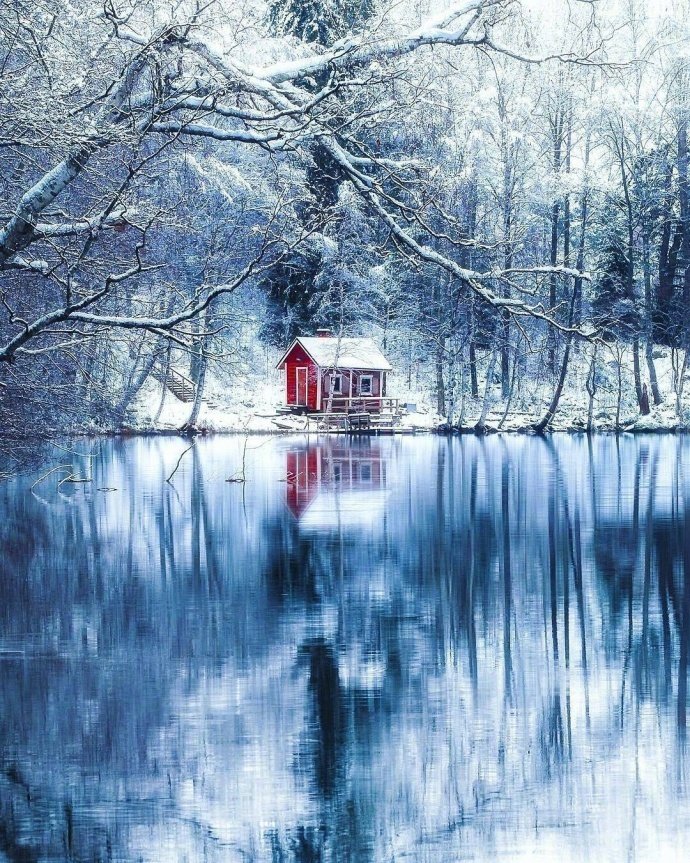 芬兰旅游大雪纷飞梦幻的雪白世界图片 9