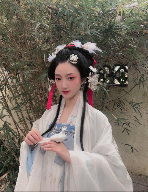 白鹤仙姬汉服美女唯美写真图片古装美女图片 4