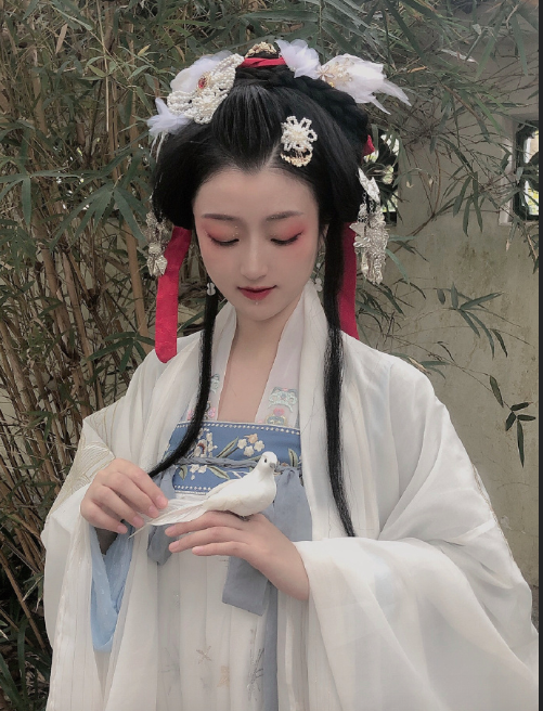 白鹤仙姬汉服美女唯美写真图片古装美女图片 5