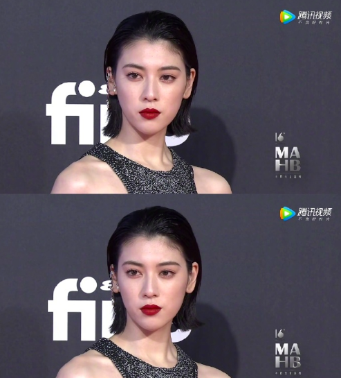 日本美女麻豆三吉彩花大红唇红毯美图 4