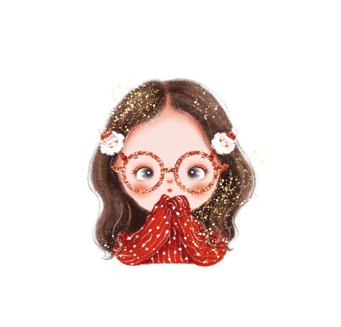 可爱女孩头像图片 圣诞节可爱女生头像图片 5