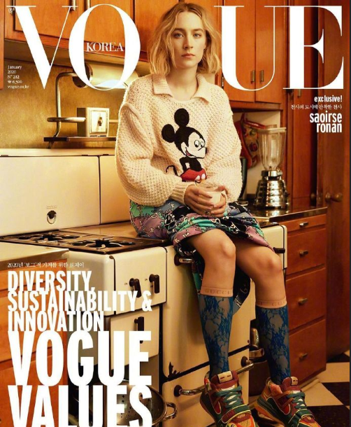 欧洲美女明星西尔莎&middot;罗南《VOGUE》封面图片
