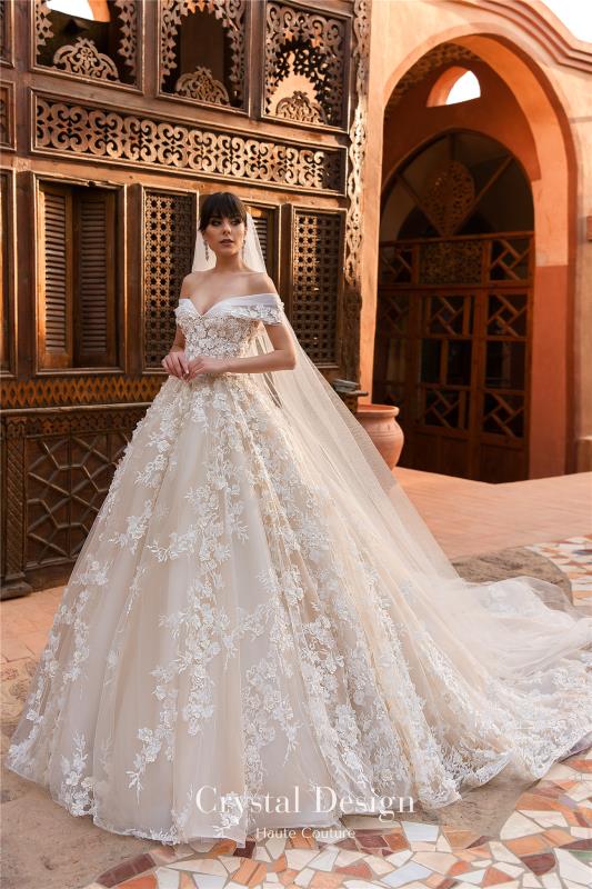 大拖尾唯美婚纱图片大全2019款 7