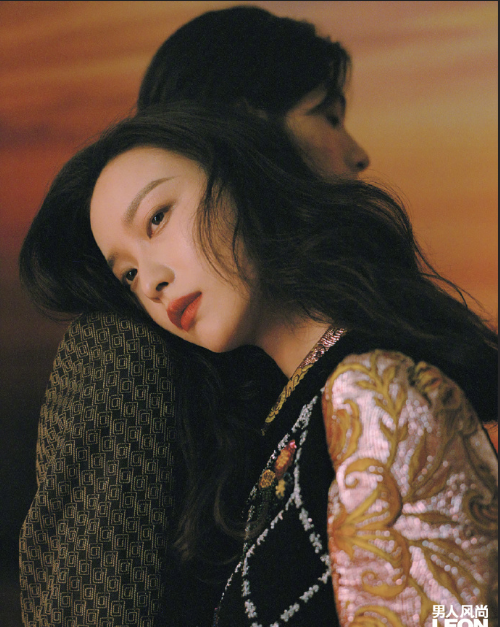 中国明星美女倪妮 x LEON《男人风尚》烈焰女郎封面图片 4