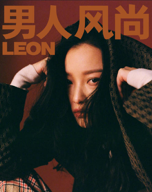 中国明星美女倪妮 x LEON《男人风尚》烈焰女郎封面图片 7