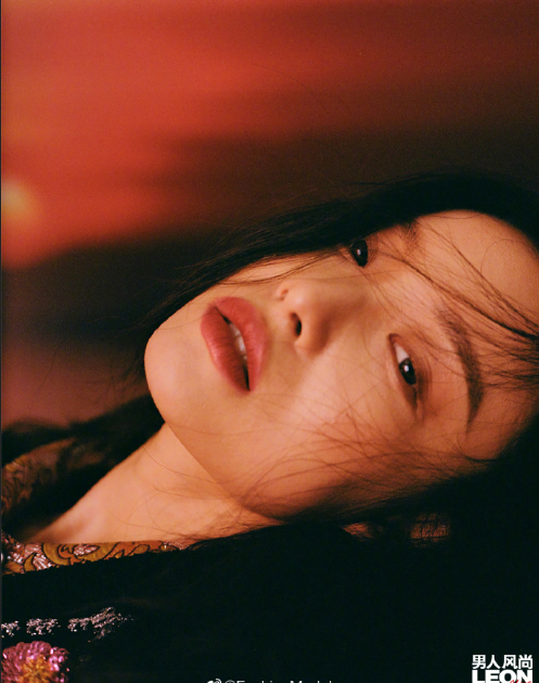 中国明星美女倪妮 x LEON《男人风尚》烈焰女郎封面图片 8