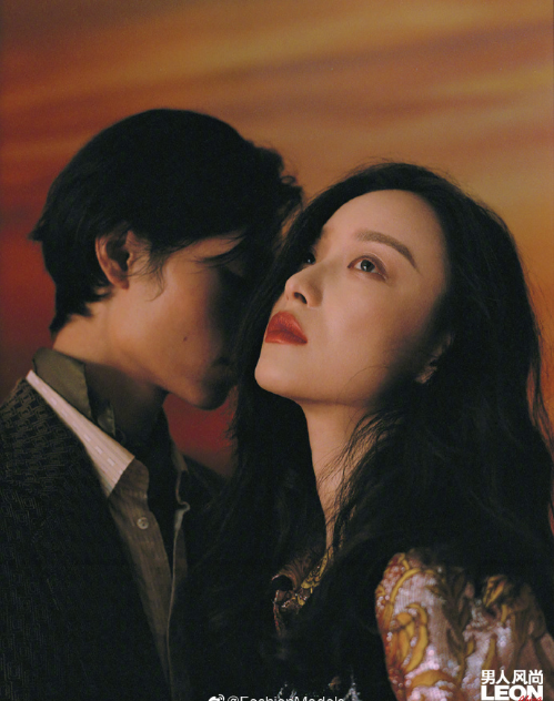 中国明星美女倪妮 x LEON《男人风尚》烈焰女郎封面图片 11