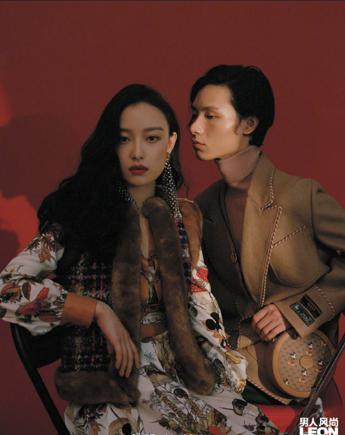 中国明星美女倪妮 x LEON《男人风尚》烈焰女郎封面图片 14