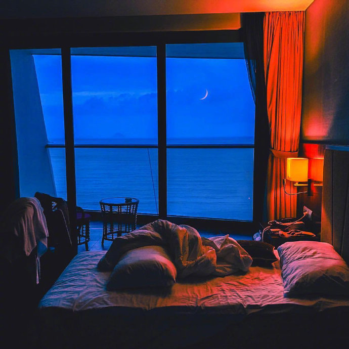 越南旁晚晚霞美景图片 2