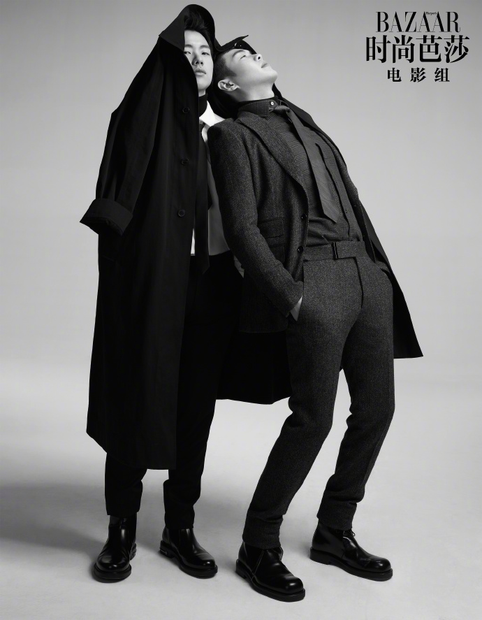《庆余年》范家兄弟张若昀郭麒麟时尚芭莎封面写真图片