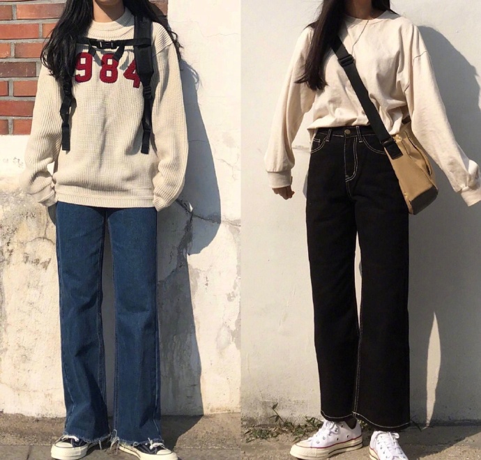 学生党的学院风休闲服饰搭配