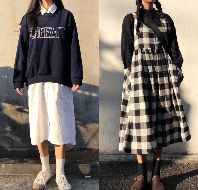 学生党的学院风休闲服饰搭配 6