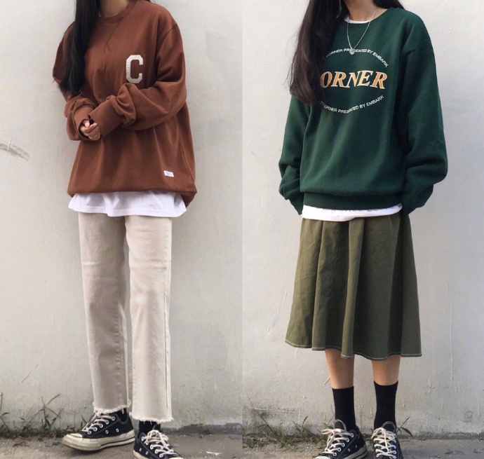 学生党的学院风休闲服饰搭配 7