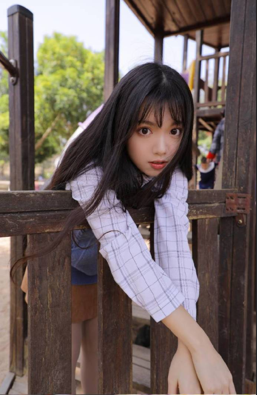 极品清纯mm美女校花游乐场阳光写真图片 12
