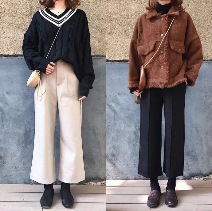 时髦又好看的学院风休闲衣服搭配图片